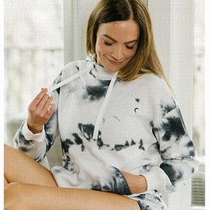 ZYIA Gray Hendrix Thermal Hoodie sweatshirt size XS oversized